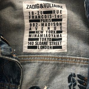 Zadig & Voltaire Jackets & Coats - Zadig & Voltaire embroidered denim jacket Zadig & Voltaire Jackets & Coats - Zadig & Voltaire embroidered denim jacket